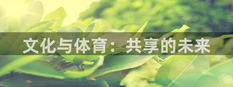意昂体育4平台APP：文化与体育：共享的未来