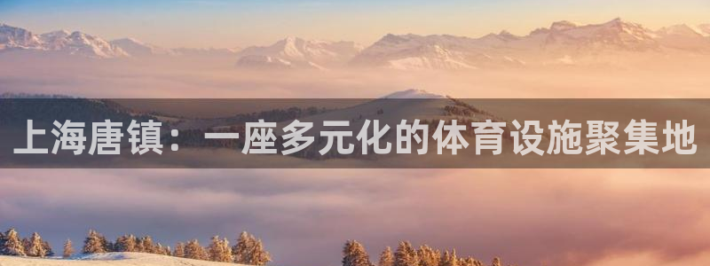 意昂4娱乐40996：上海唐镇：一座多元化的体育设施