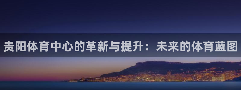 意昂4五金厂：贵阳体育中心的革新与提升：未来的体育蓝